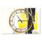 Designart 'Glam Black And Yellow Iii Modern Multipanel Wall Clock